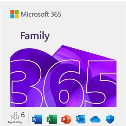 Phần mềm Microsoft 365 Family (Tối đa 6 user, 12 tháng)