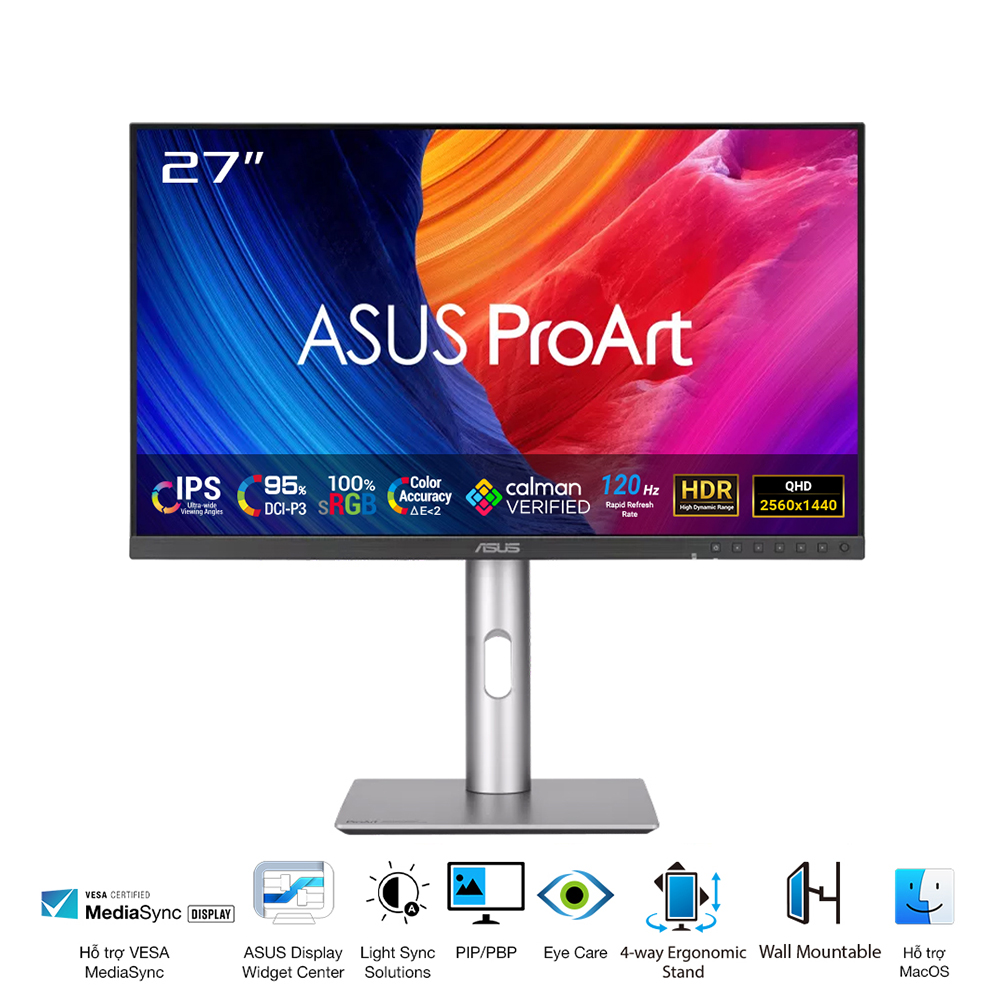Màn hình đồ họa Asus ProArt PA278QGV 27" 2K 144Hz - Ảnh 5